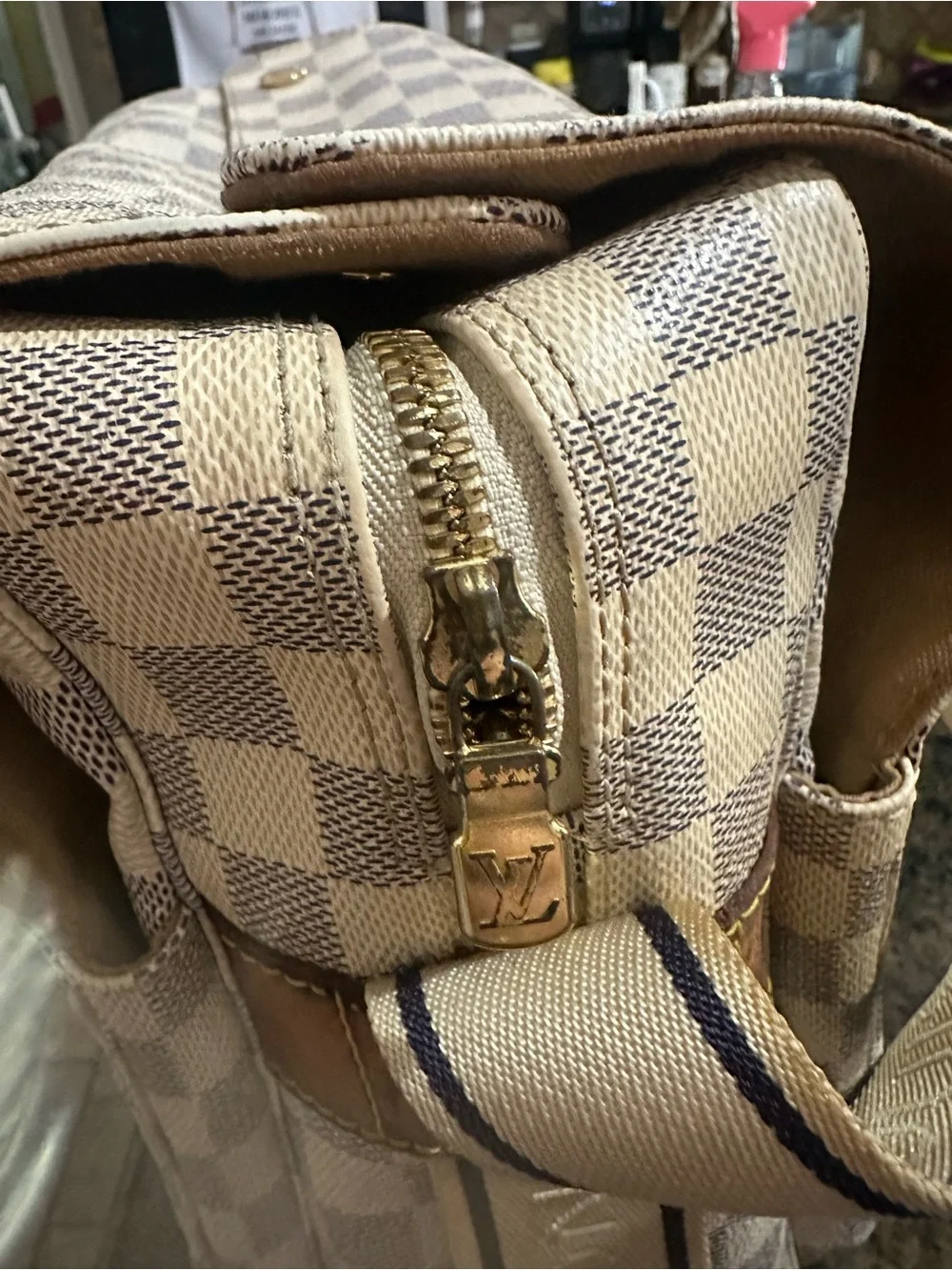 Louis Vuitton Damier Azur Naviglio messenger bag